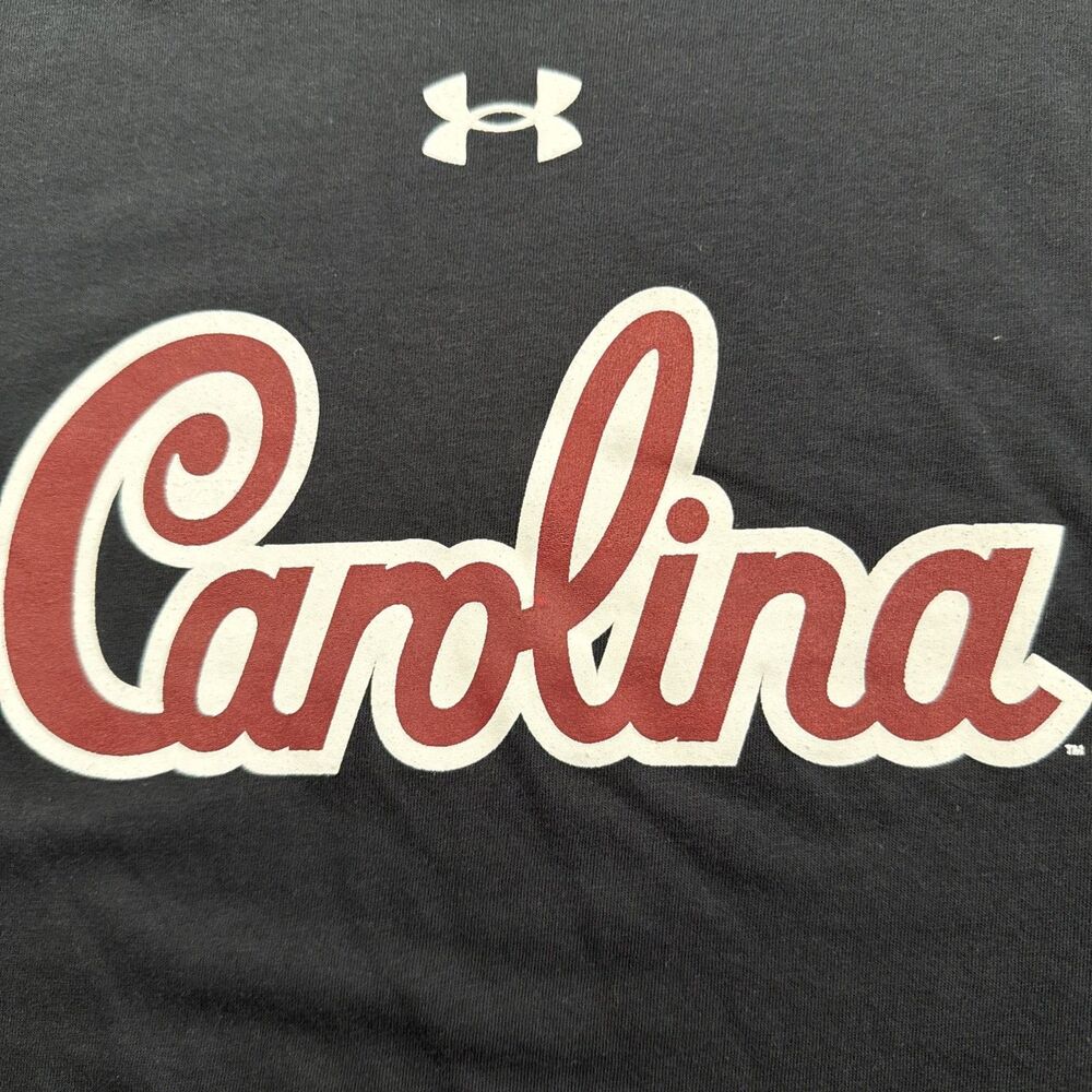 South Carolina Gamecocks Men's Black Under Armour Tee Shirt Large Loose College - Picture 13 of 14